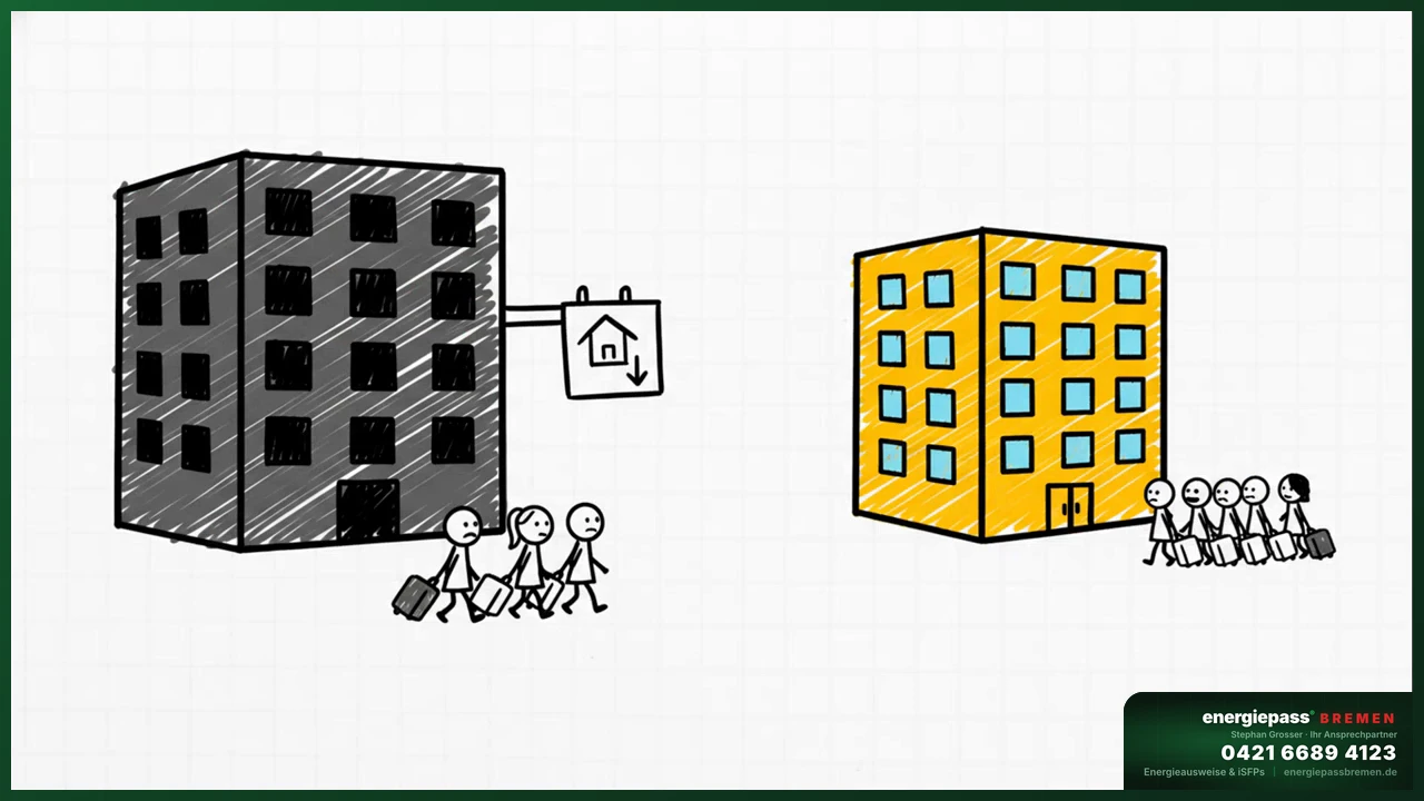 Nachteile Energieausweis Klasse H bei Immobilienverkauf und Vermietung