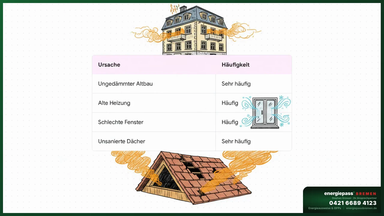 Kaufpreisminderung und Finanzierungshürden durch schlechte Energieeffizienzklasse