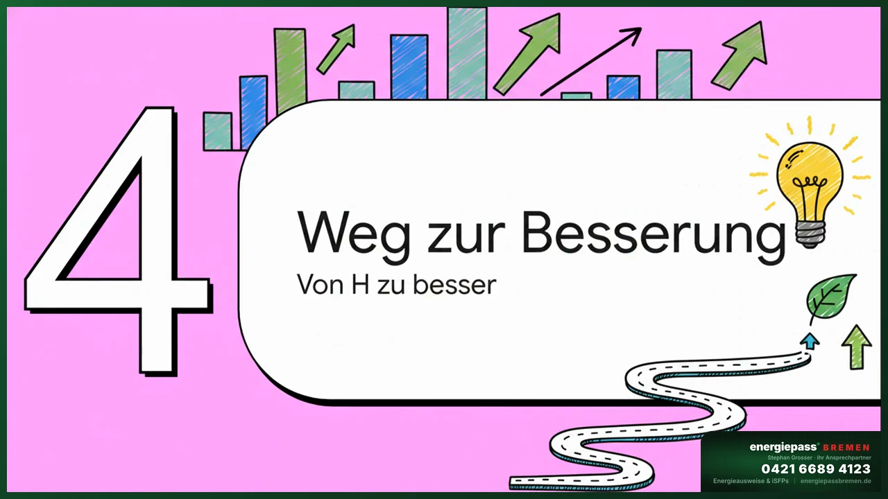 Sanierungsmaßnahmen von Klasse H auf bessere Effizienzklassen Schritt für Schritt